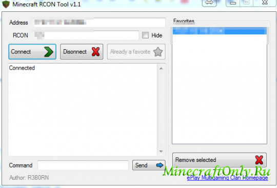RCON - Софт для подключения