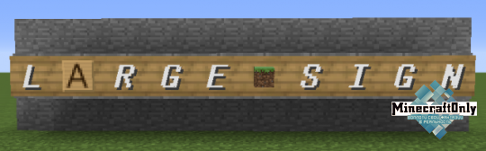 [1.7.10] Large Sign — Новый вид таблички!