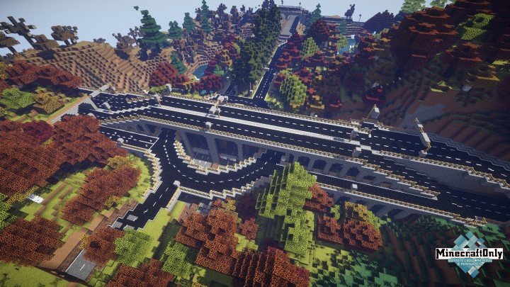 Roads in Minecraft - Дороги в Minecraft [map]