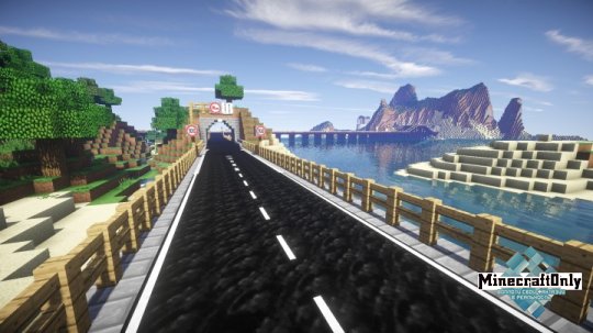 Roads in Minecraft - Дороги в Minecraft [map]