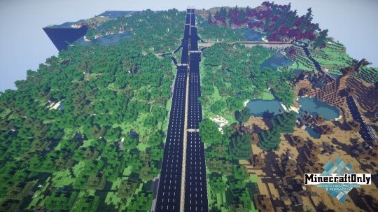 Roads in Minecraft - Дороги в Minecraft [map]