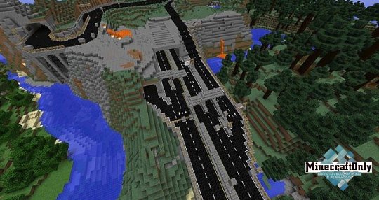 Roads in Minecraft - Дороги в Minecraft [map]