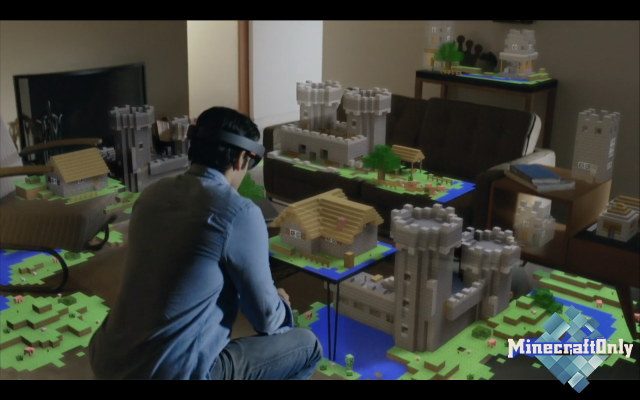 Microsoft портировали Minecraft для HoloLens