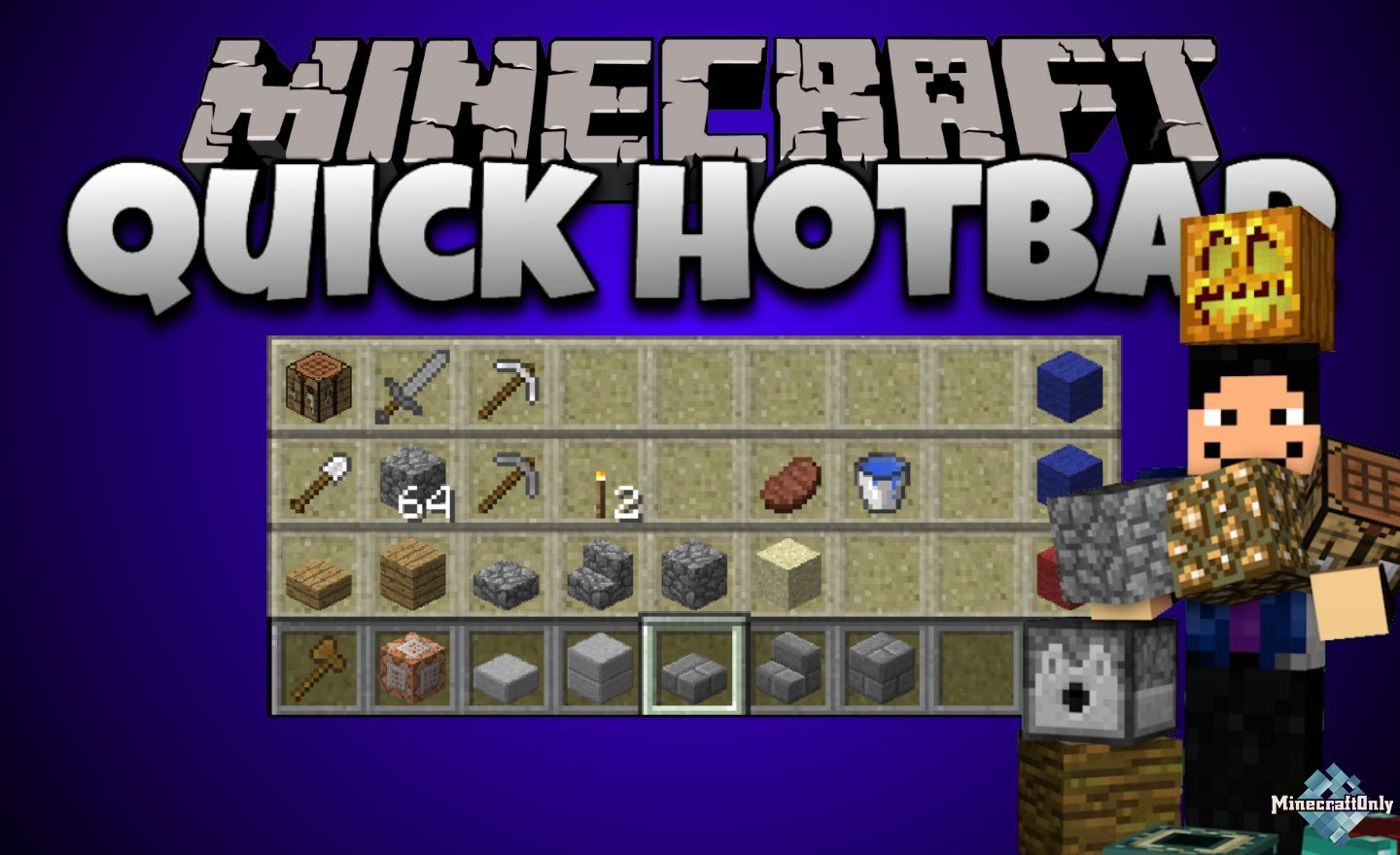 [1.7.10] [Mods] Quick Hotbar - Быстрый доступ к инвентарю!