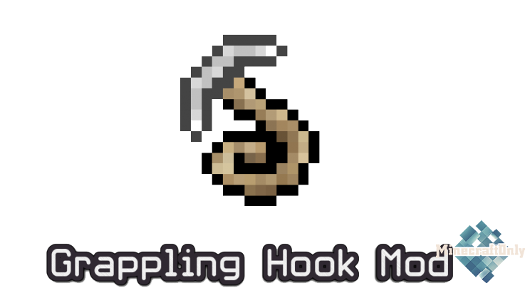 [1.8]Grappling Hook Mod - крюки в майнкрафт!