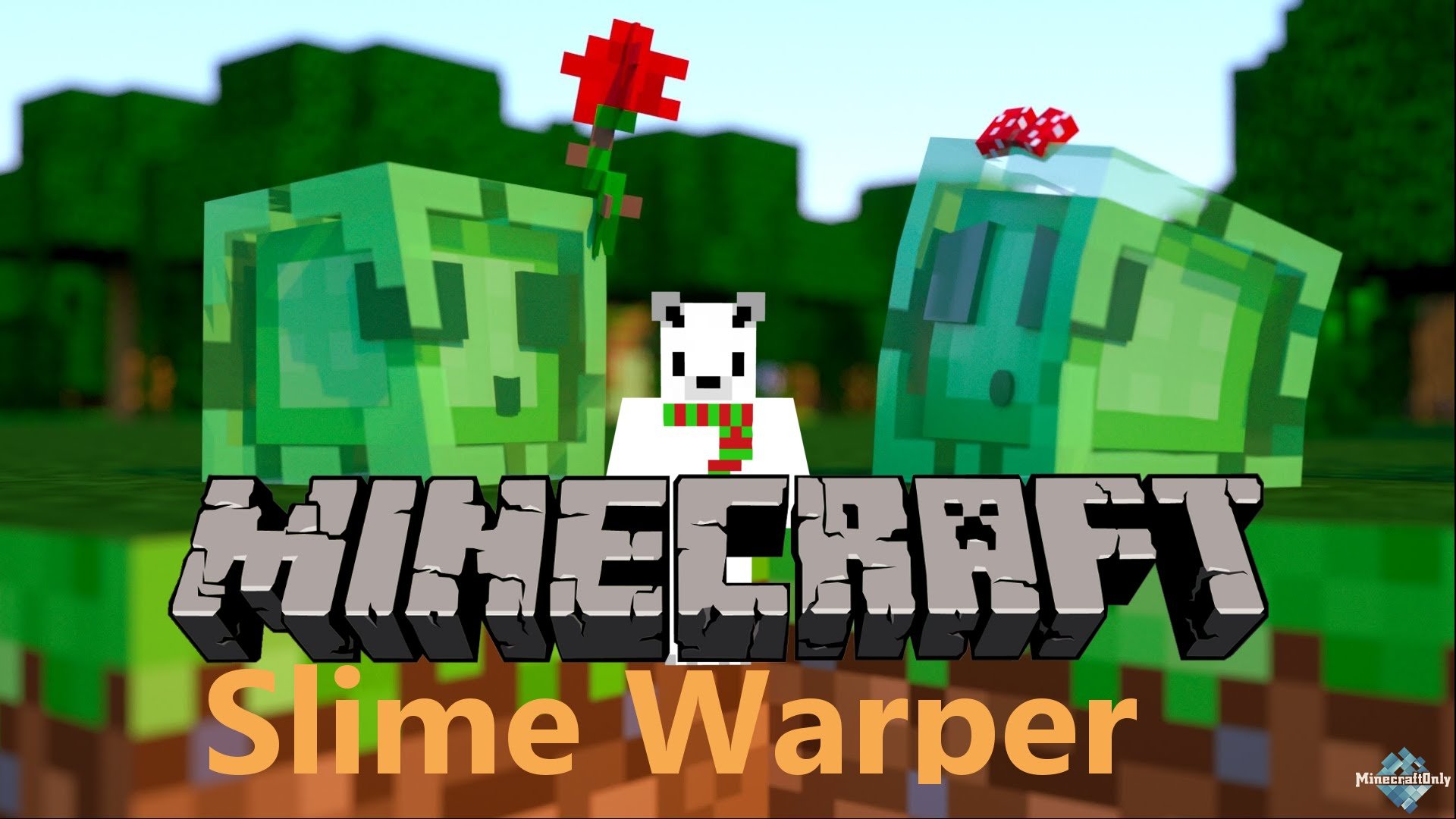 [1.8+]SlimeWarper - паркур из блоков слизи !