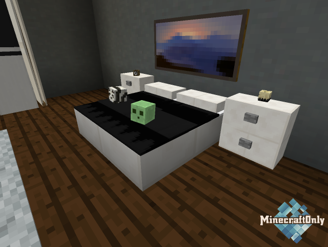 [1.9 - 1.10] Modern Bedroom Furniture - Новая мебель в Minecraft