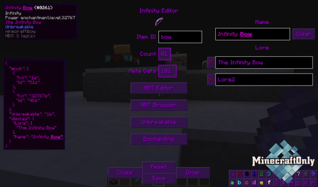 [1.12.2] Infinity Item Editor