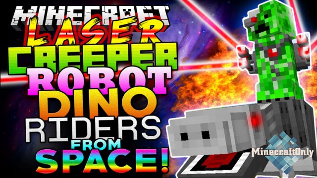 Laser Creeper Robot Dino Riders Mod 1.12.2/1.10.2