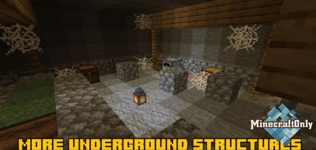 More underground structures - больше видов подземных структур