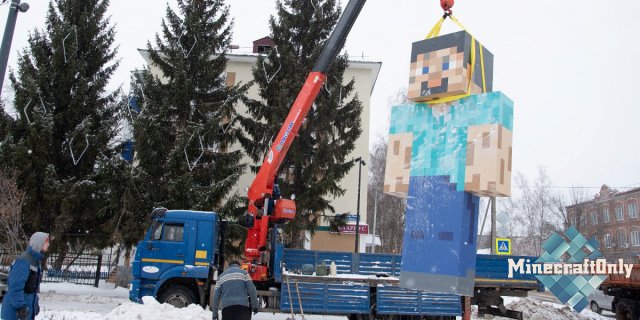 Minecraft в реальной жизни? Или Новый Год со Стивом.