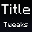 Title Tweaks avatar