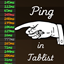 Ping in Tablist avatar