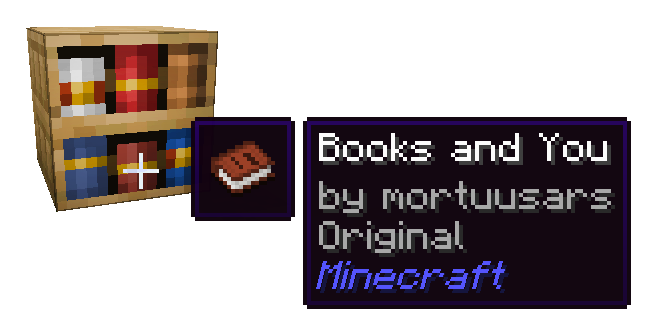 Подсказка для Chiseled Bookshelf Подсказка для Chiseled Bookshelf