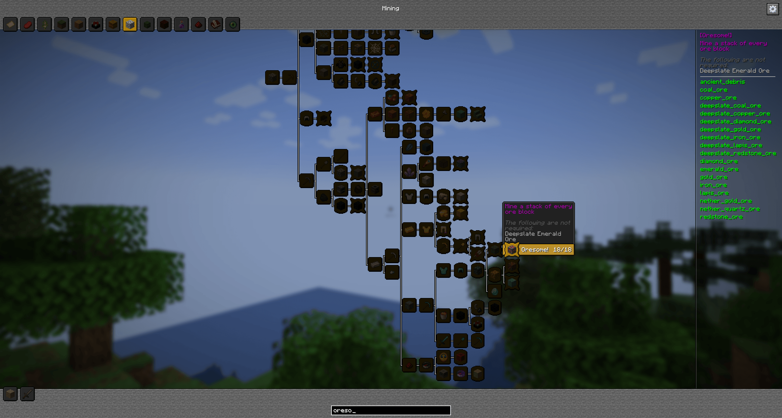 Мгновенно ищите по всем достижениям в реальном времени, чтобы найти именно то, что вам нужно! Ищите по названию, описанию или критериям — идеально подходит для поиска всех достижений, требующих чего-либо вроде «бочки», например. Мгновенно ищите по всем достижениям в реальном времени, чтобы найти именно то, что вам нужно! Ищите по названию, описанию или критериям — идеально подходит для поиска всех достижений, требующих чего-либо вроде «бочки», например.