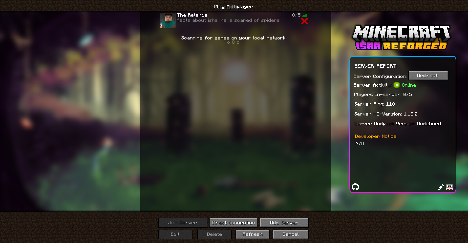 Меню многопользовательской игры от Vice Меню многопользовательской игры от Vice