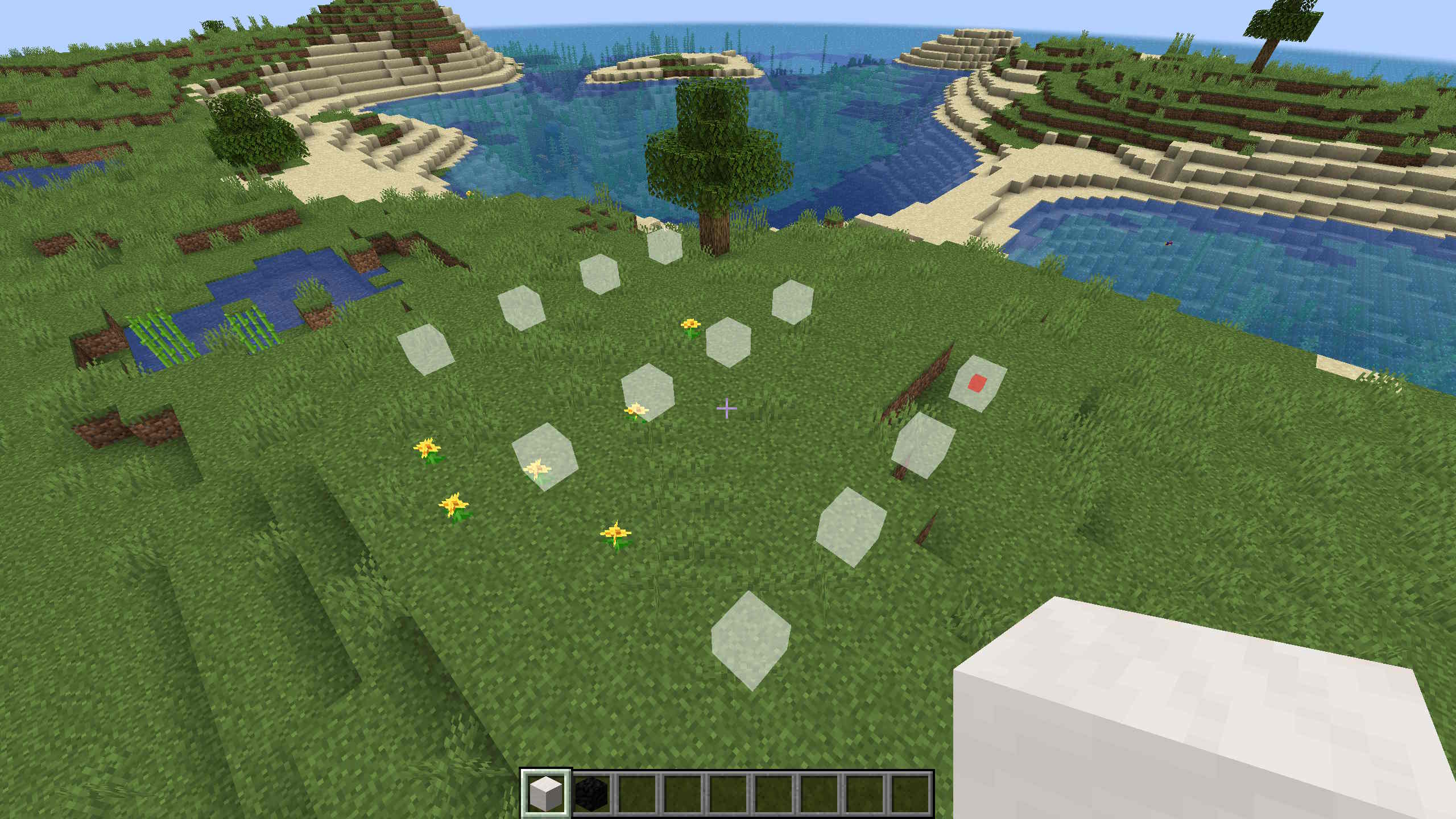 Сетка из блоков с заданным шагом и количеством шагов по каждой из трёх осей. Сетка из блоков с заданным шагом и количеством шагов по каждой из трёх осей.