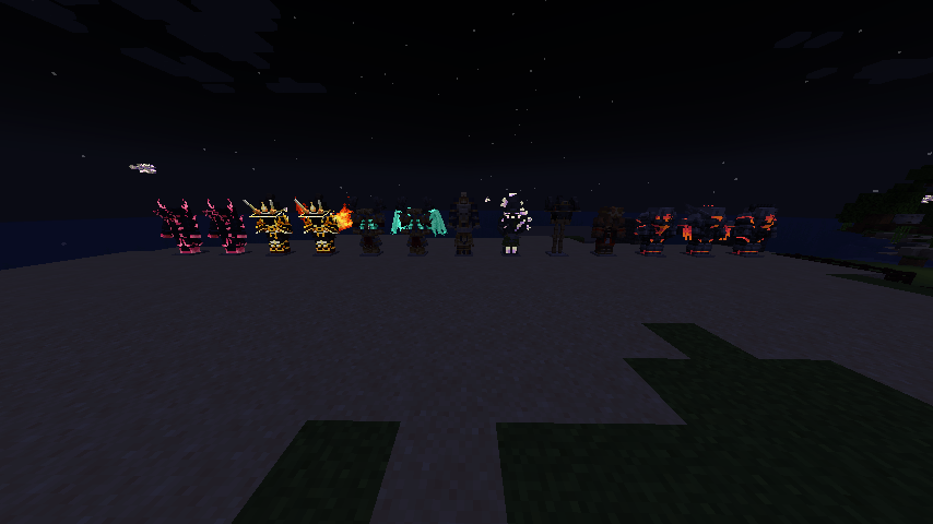 Все доступные доспехи ночью Все доступные доспехи ночью