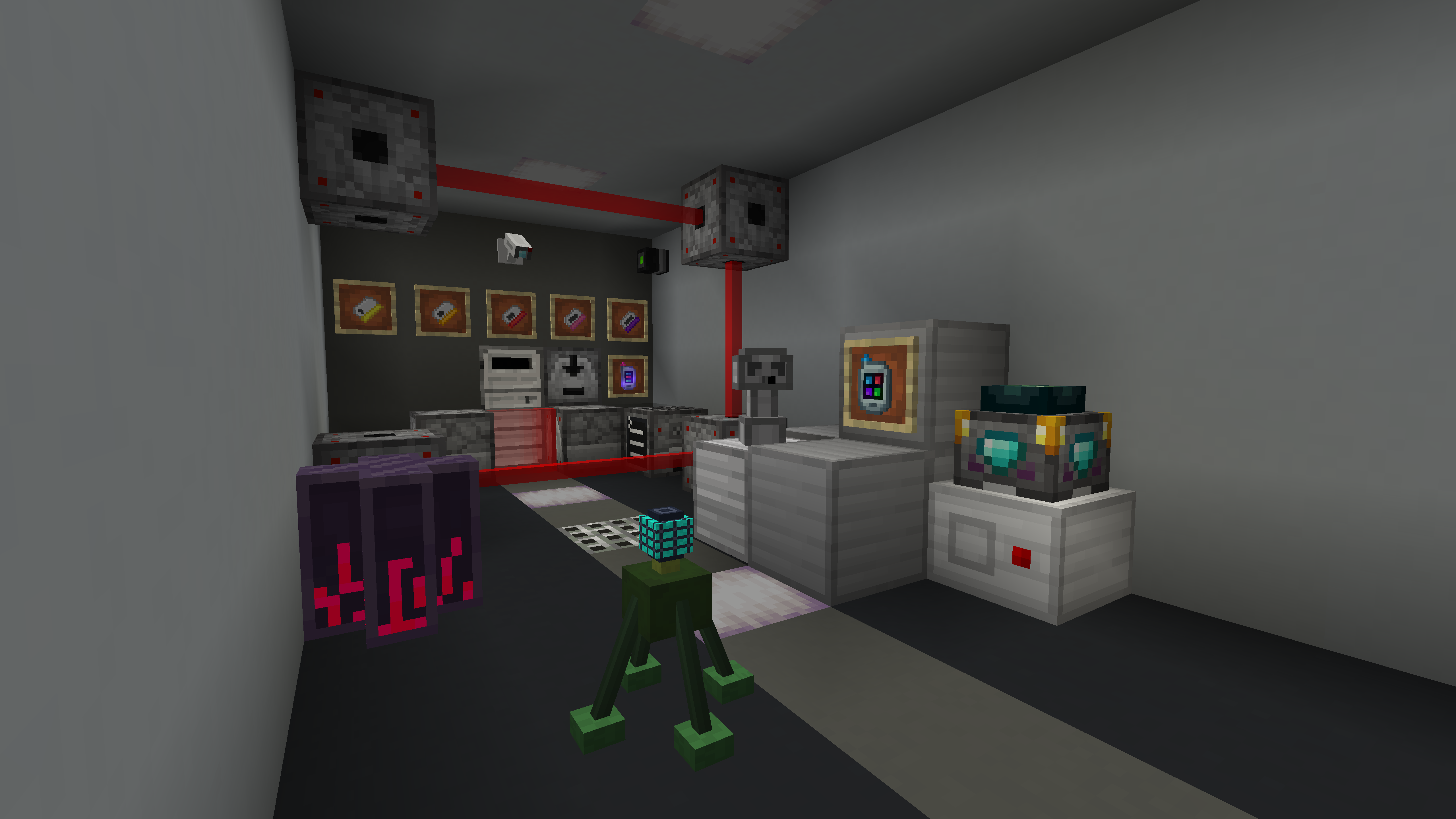 Некоторые блоки и предметы используются в качестве оборонительных механизмов Некоторые блоки и предметы используются в качестве оборонительных механизмов