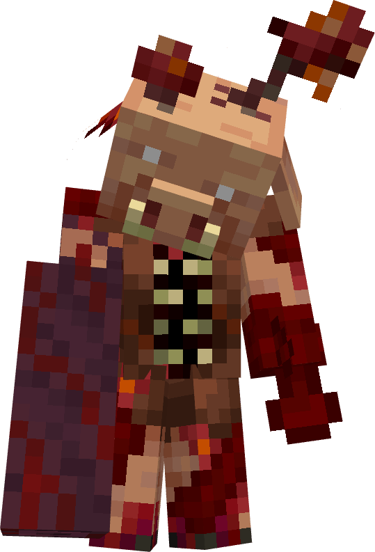 Пиглин, захваченный Багровым лесом Пиглин, захваченный Багровым лесом