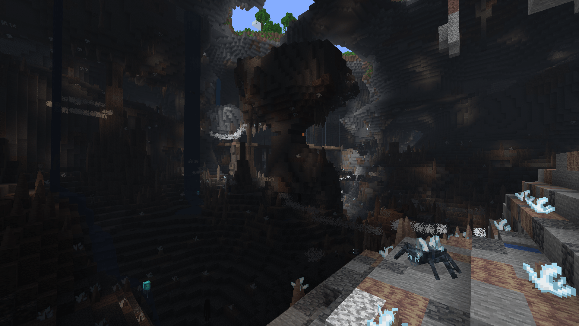 Реклеймайтовые пещеры, кристаллы и визжащие пауки в моде Various World для Minecraft 1.21+ Реклеймайтовые пещеры, кристаллы и визжащие пауки в моде Various World для Minecraft 1.21+