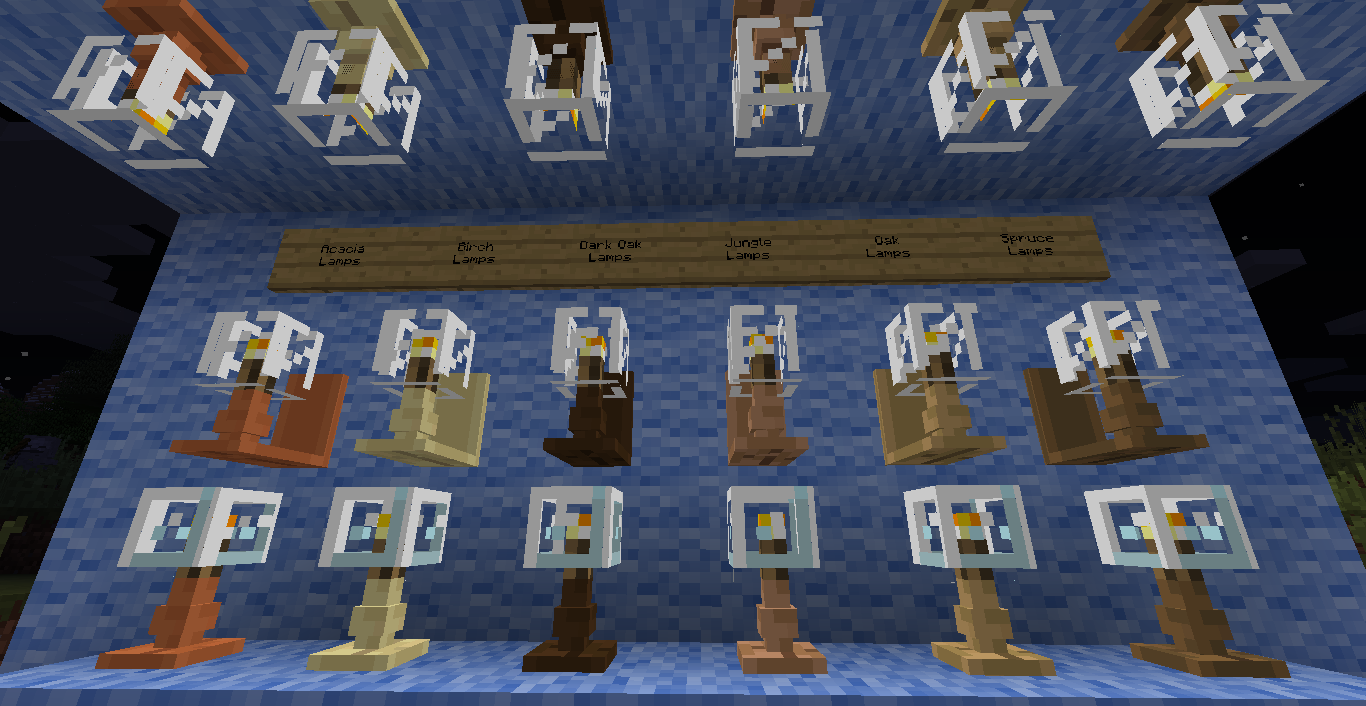 Лампы из различных пород дерева Лампы из различных пород дерева