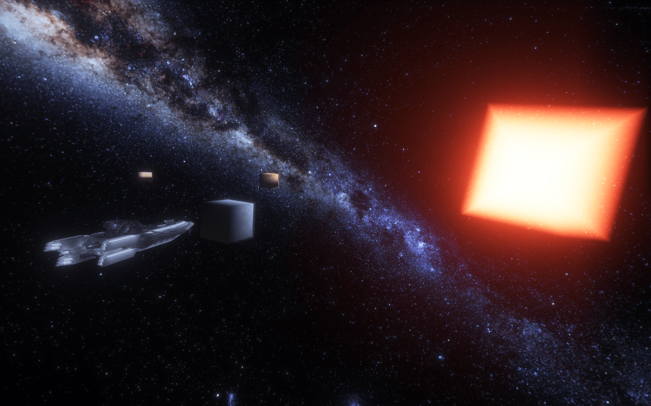 Космический корабль, плывущий сквозь просторы космоса. Изображение и конструкция от watever (все заслуги принадлежат им) Космический корабль, плывущий сквозь просторы космоса. Изображение и конструкция от watever (все заслуги принадлежат им)