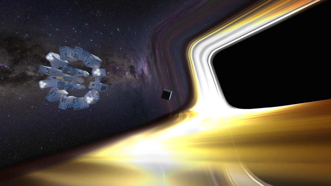 Космический корабль Endurance из «Интерстеллара» с посадочными модулями. Изображение и конструкция от Jakub.6210 (все заслуги принадлежат ему) Космический корабль Endurance из «Интерстеллара» с посадочными модулями. Изображение и конструкция от Jakub.6210 (все заслуги принадлежат ему)