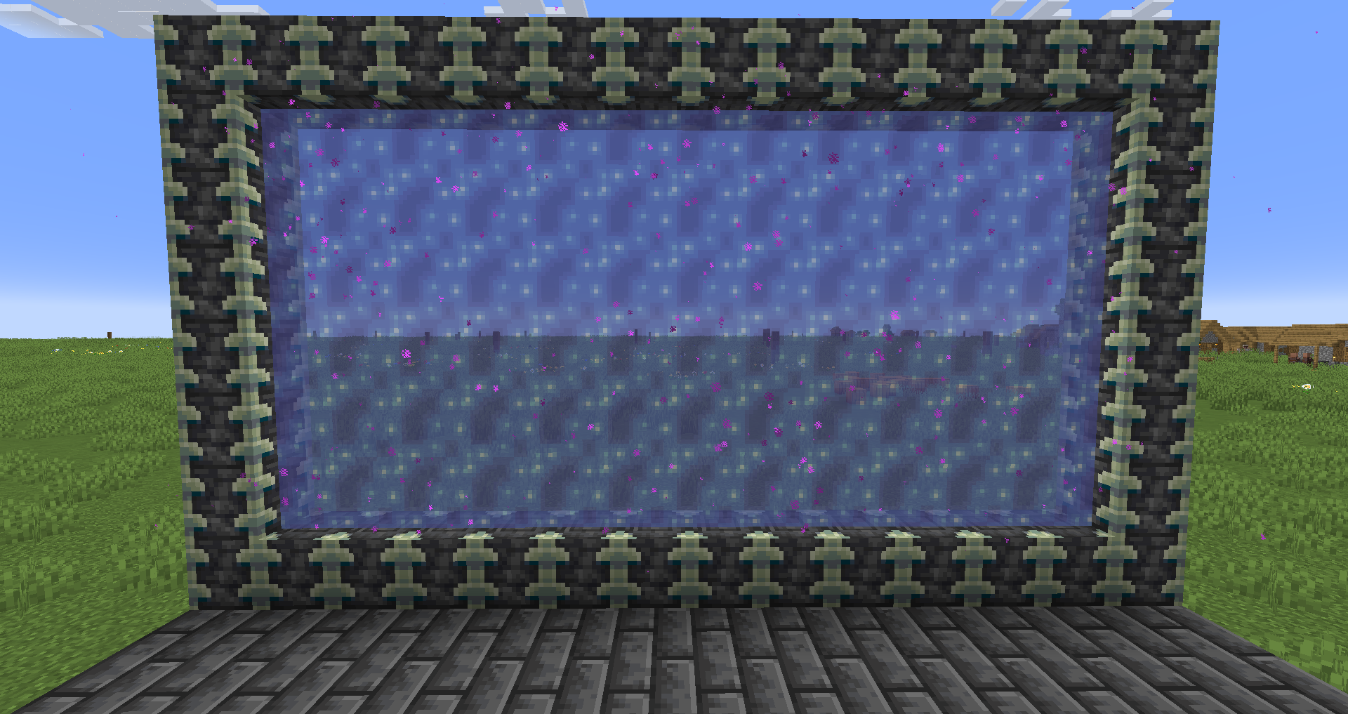 В Древних городах есть каркас из усиленного глубинного сланца, который можно использовать как портал. Просто разместите внутри него Активатор портала Ceilands, чтобы активировать его. В Древних городах есть каркас из усиленного глубинного сланца, который можно использовать как портал. Просто разместите внутри него Активатор портала Ceilands, чтобы активировать его.