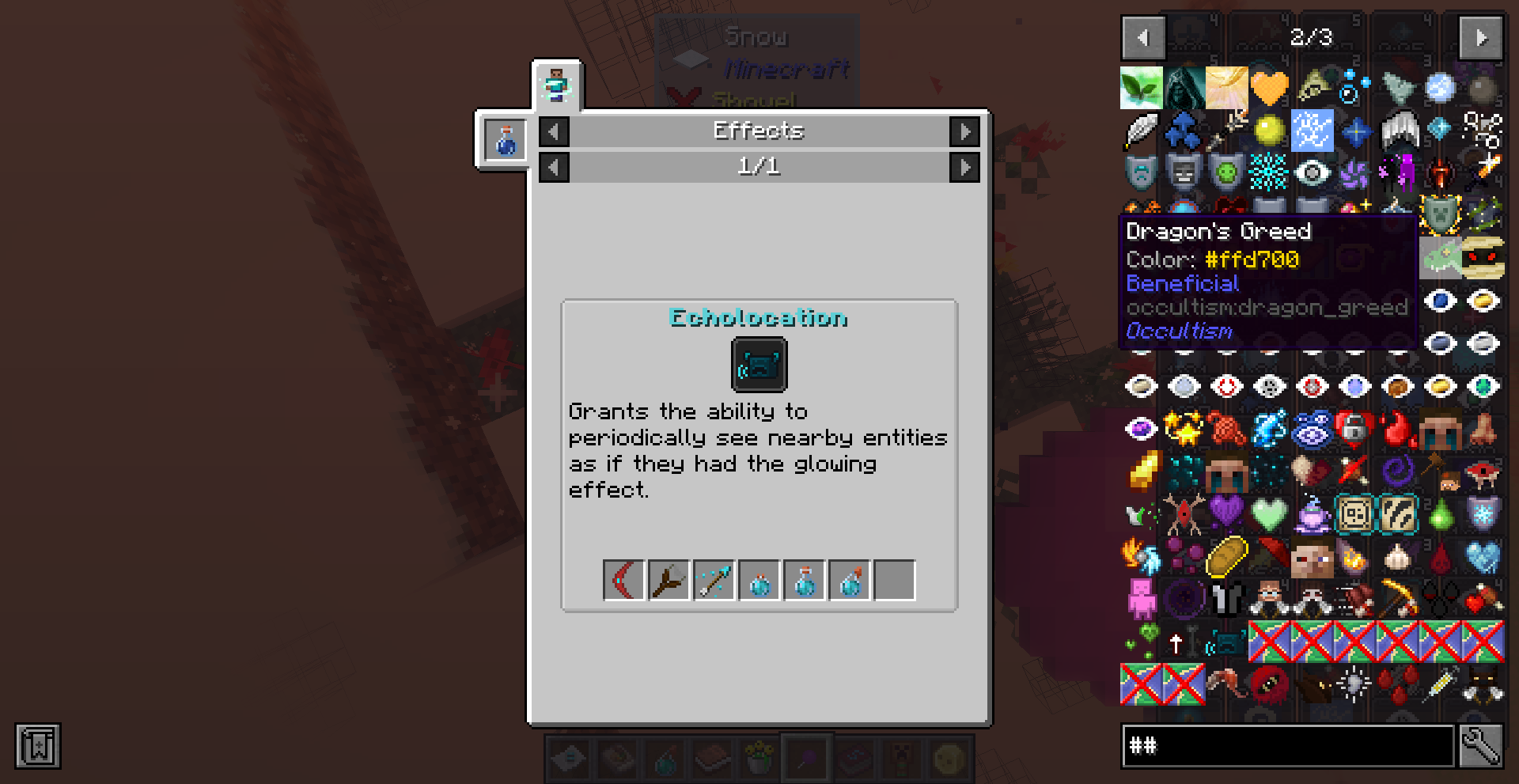 Этот мод добавляет цвета модифицированных эффектов в подсказки. Этот мод добавляет цвета модифицированных эффектов в подсказки.