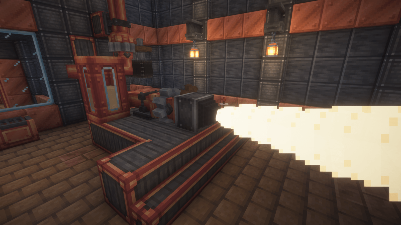 Испытание Thruster в ангаре Испытание Thruster в ангаре