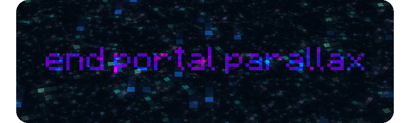 изображение заголовка End Portal Parallax, выглядит просто, загадочно и красочно изображение заголовка End Portal Parallax, выглядит просто, загадочно и красочно