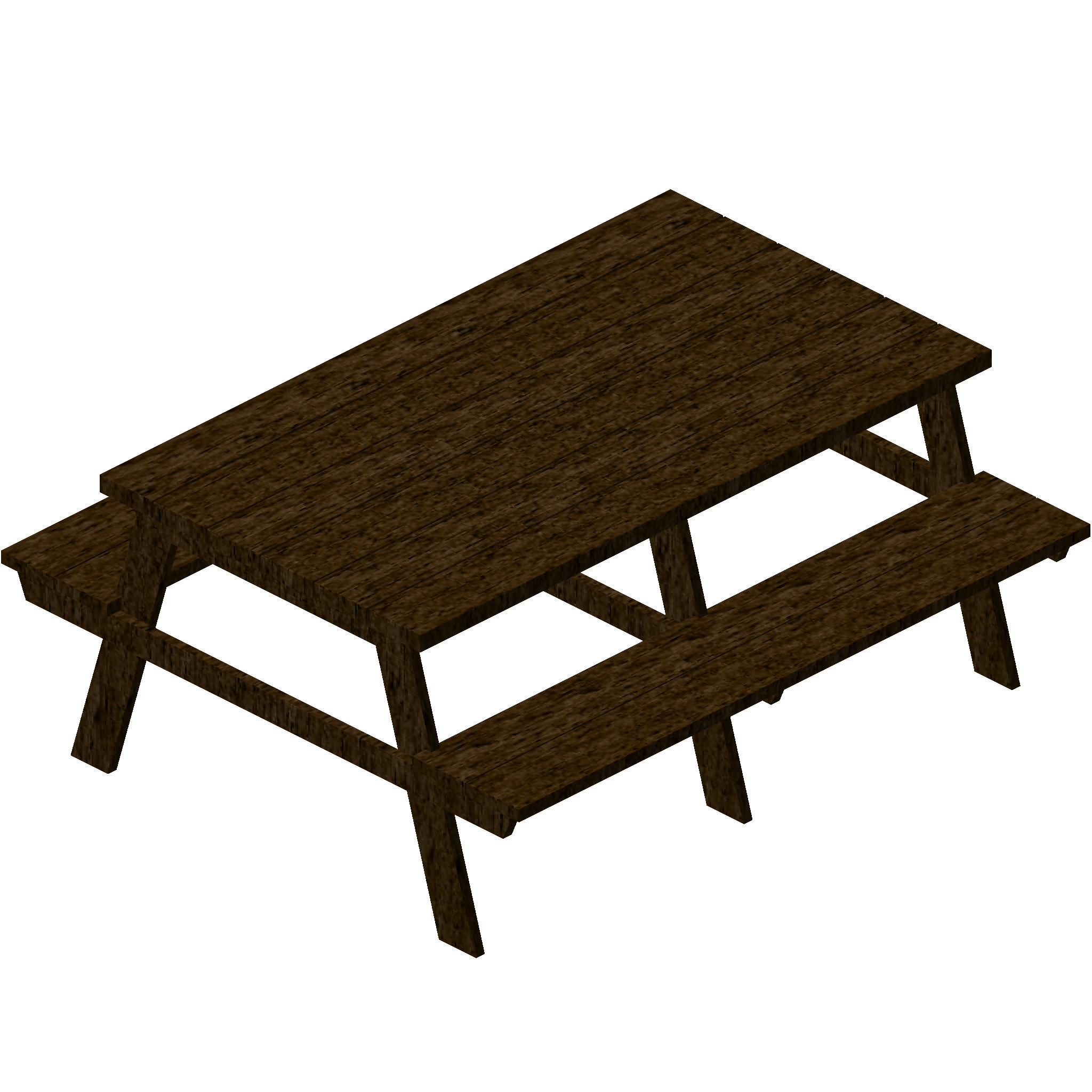 Пикниковая скамейка из тёмного дуба Пикниковая скамейка из тёмного дуба