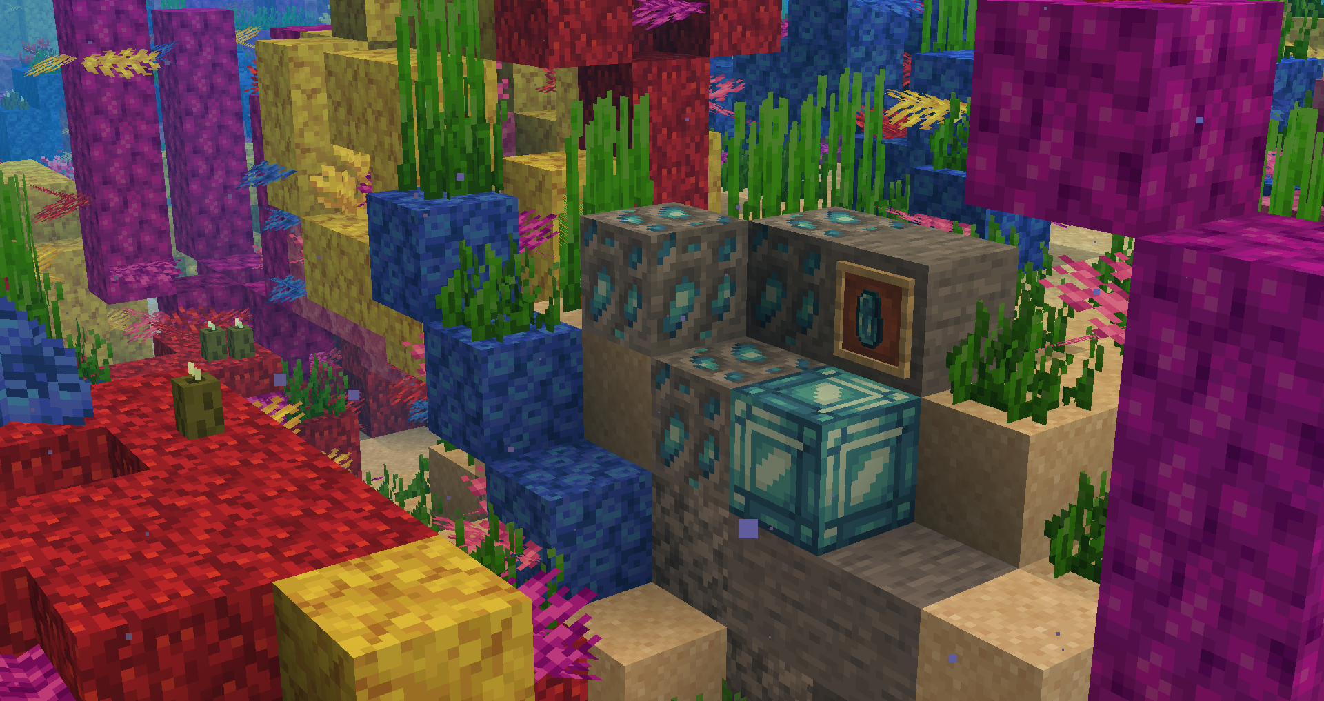 Обычный самоцвет. Даёт Aqua Affinity, Riptide или Grace в зависимости от предмета. Чаще всего встречается в океанских биомах. (4/20/2022) Обычный самоцвет. Даёт Aqua Affinity, Riptide или Grace в зависимости от предмета. Чаще всего встречается в океанских биомах. (4/20/2022)