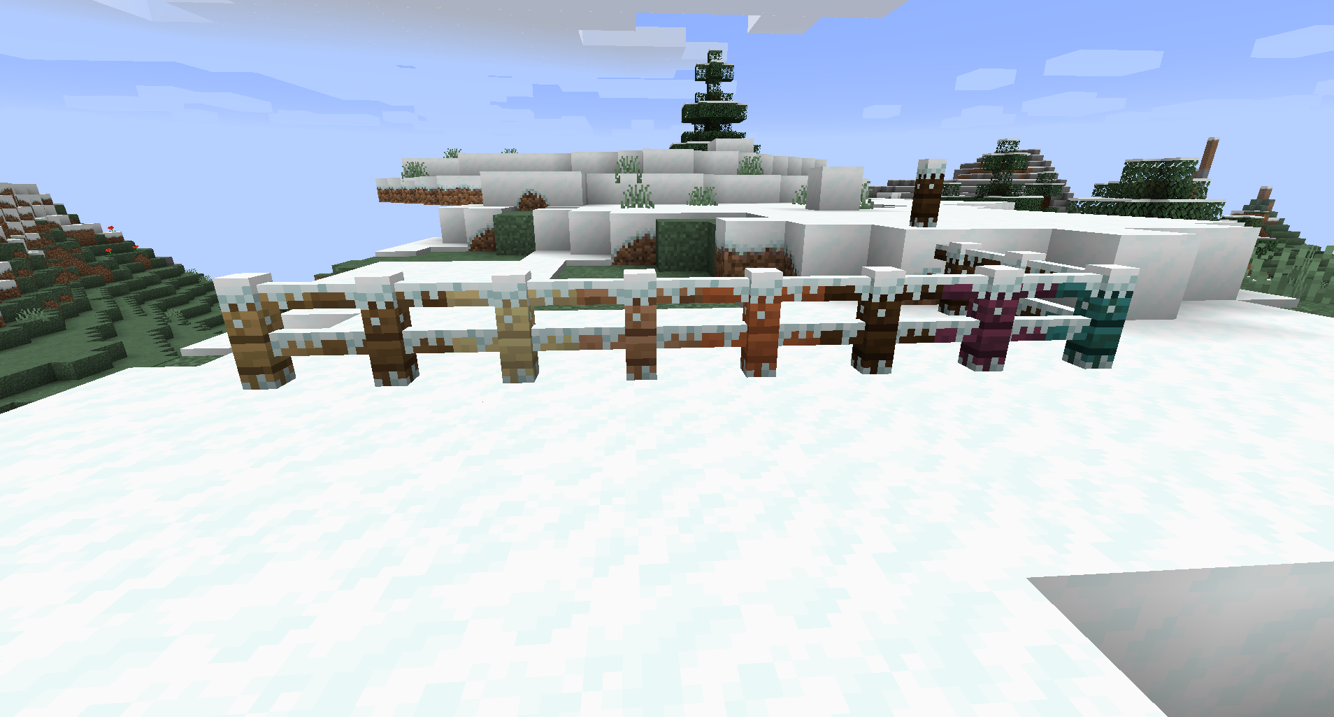 Улучшённый снег с встроенным ресурс-паком расширения Default. Улучшённый снег с встроенным ресурс-паком расширения Default.