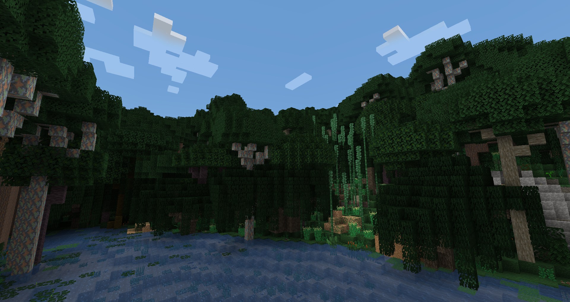 No Shaders Джунглевое озеро No Shaders Джунглевое озеро