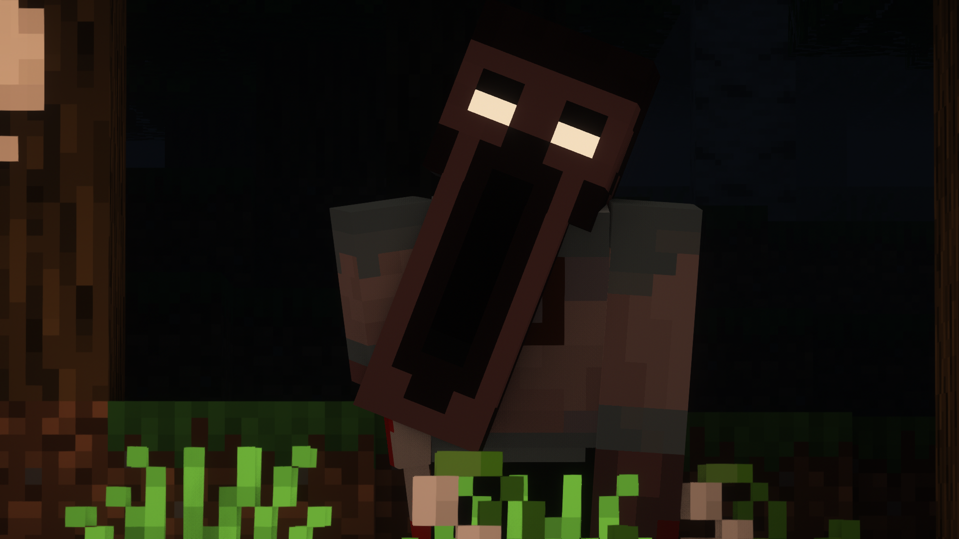 Обитатель-мимик ночью Обитатель-мимик ночью