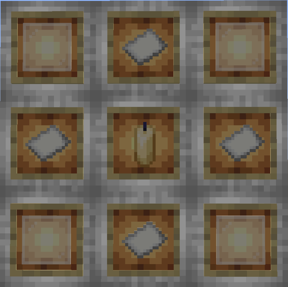 Рецепт крафта всех Froglight (даже ванильных!). Поместите любую цветную свечу в центр, оберните её бумагой, а в углах положите стеклянные панели нужного цвета. Рецепт крафта всех Froglight (даже ванильных!). Поместите любую цветную свечу в центр, оберните её бумагой, а в углах положите стеклянные панели нужного цвета.