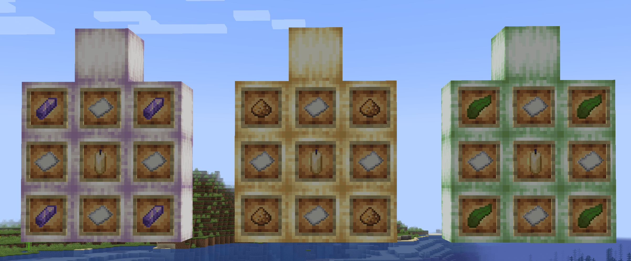 Это рецепты ванильных Froglight! Это рецепты ванильных Froglight!