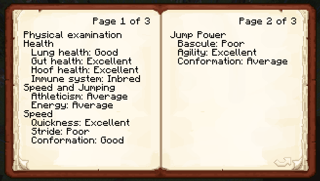 Книга заводчика, показывающая информацию о характеристиках Книга заводчика, показывающая информацию о характеристиках