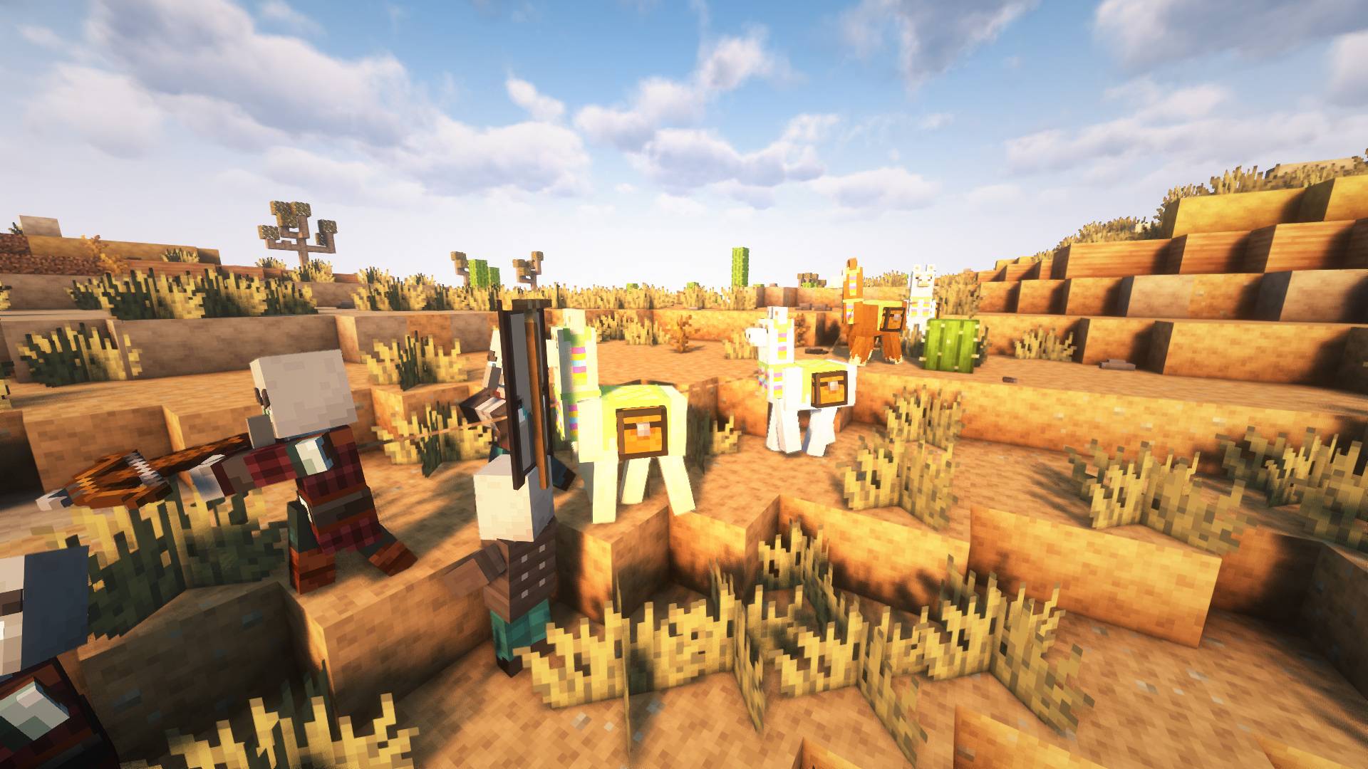 Небольшой караван в саванне Небольшой караван в саванне