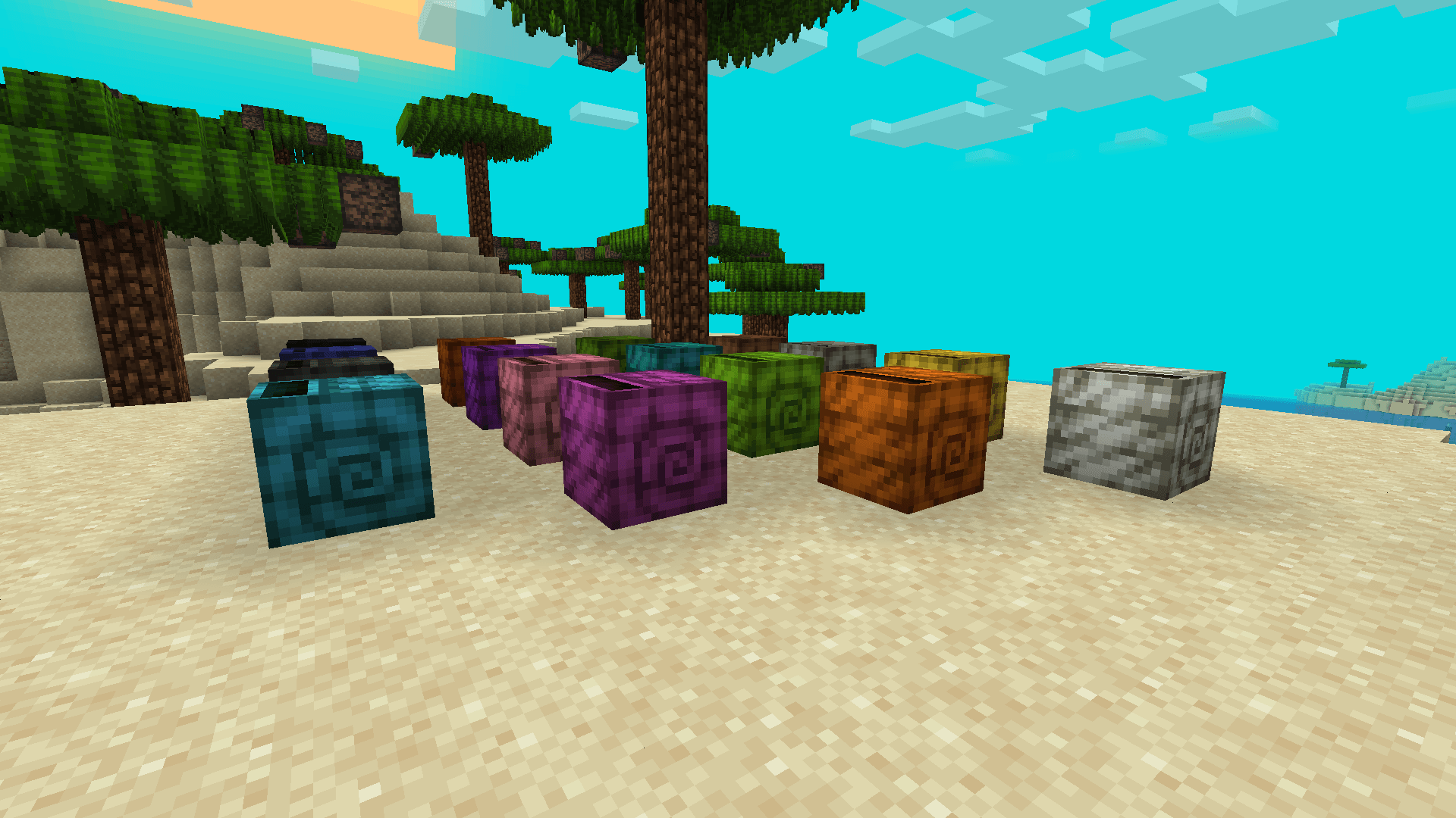 Поверхность цветных раковин можно использовать для классных водных построек Поверхность цветных раковин можно использовать для классных водных построек