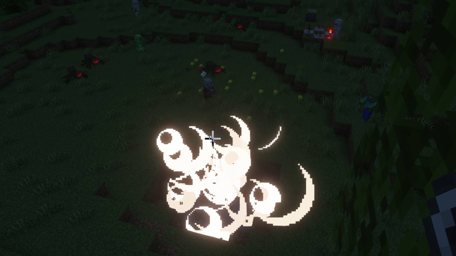 Мобы притягиваются к взрыву! Мобы притягиваются к взрыву!