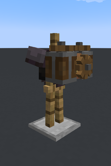 Задняя часть незеритового реактивного ранца Задняя часть незеритового реактивного ранца