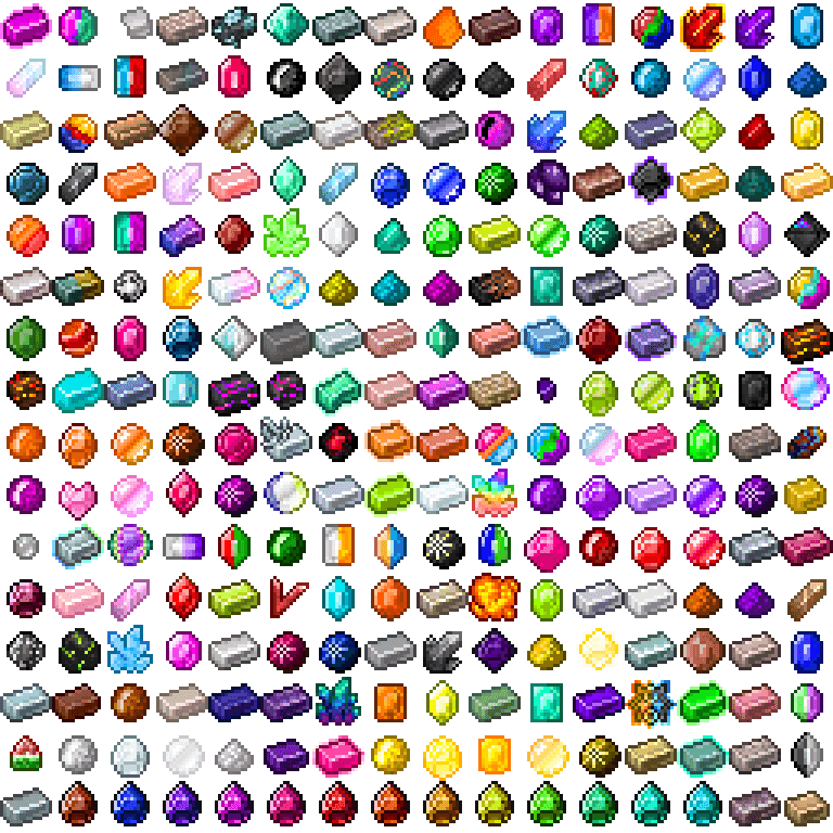 Все 256 руд в моде Все 256 руд в моде