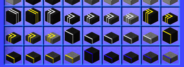 Теперь у асфальта есть плиты для его окрашенных вариантов. Кисти каждого цвета могут создавать на них разные узоры. Обратите внимание, что модели окрашенного асфальта тоже изменились. Теперь у асфальта есть плиты для его окрашенных вариантов. Кисти каждого цвета могут создавать на них разные узоры. Обратите внимание, что модели окрашенного асфальта тоже изменились.