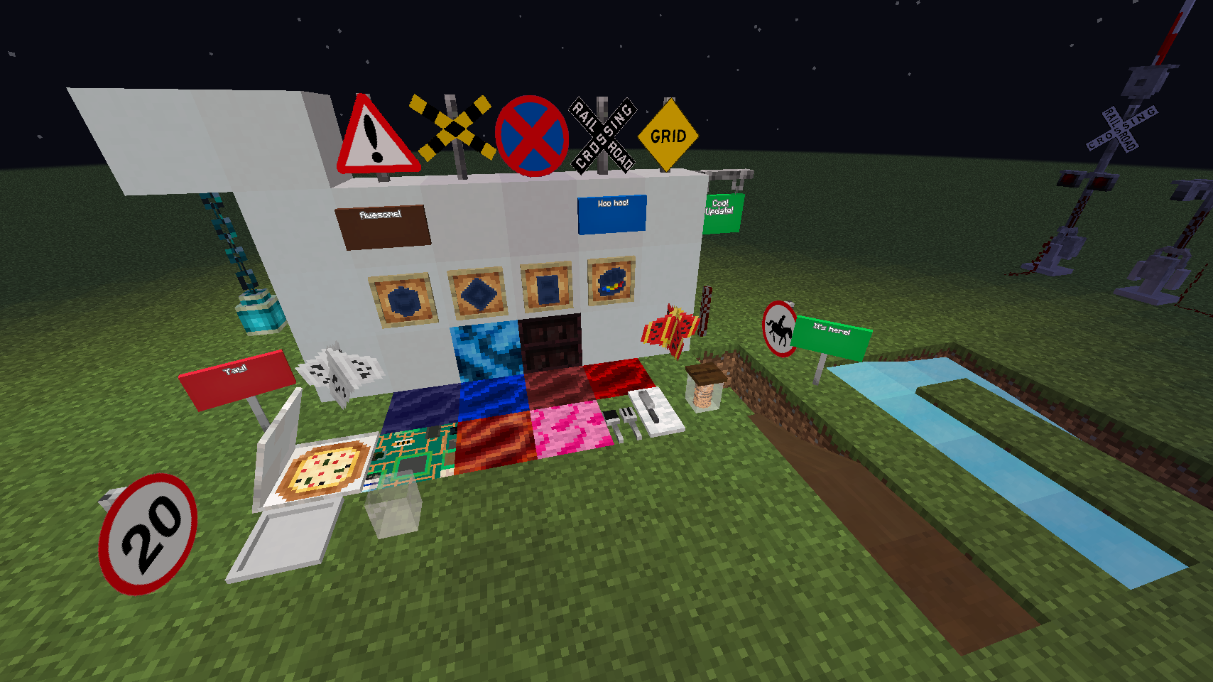 Обновления железнодорожного переезда, больше знаков, новые блоки и жидкости, о, боже! Надеюсь, вам понравится это обновление! :D :) Обновления железнодорожного переезда, больше знаков, новые блоки и жидкости, о, боже! Надеюсь, вам понравится это обновление! :D :)