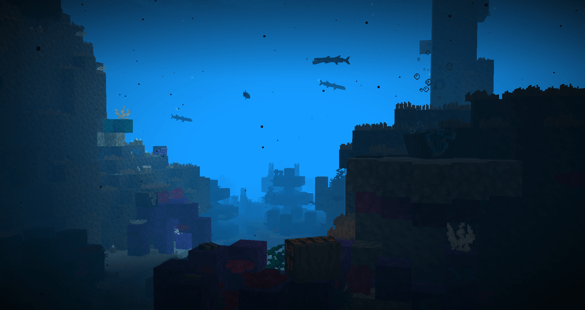 Глубокий коралловый риф, гигантские моллюски и барракуда Глубокий коралловый риф, гигантские моллюски и барракуда