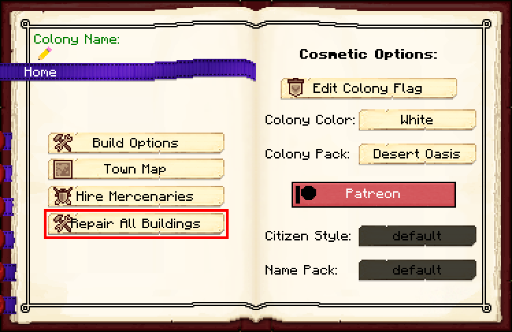 Добавлена кнопка в окне ратуши. Добавлена кнопка в окне ратуши.