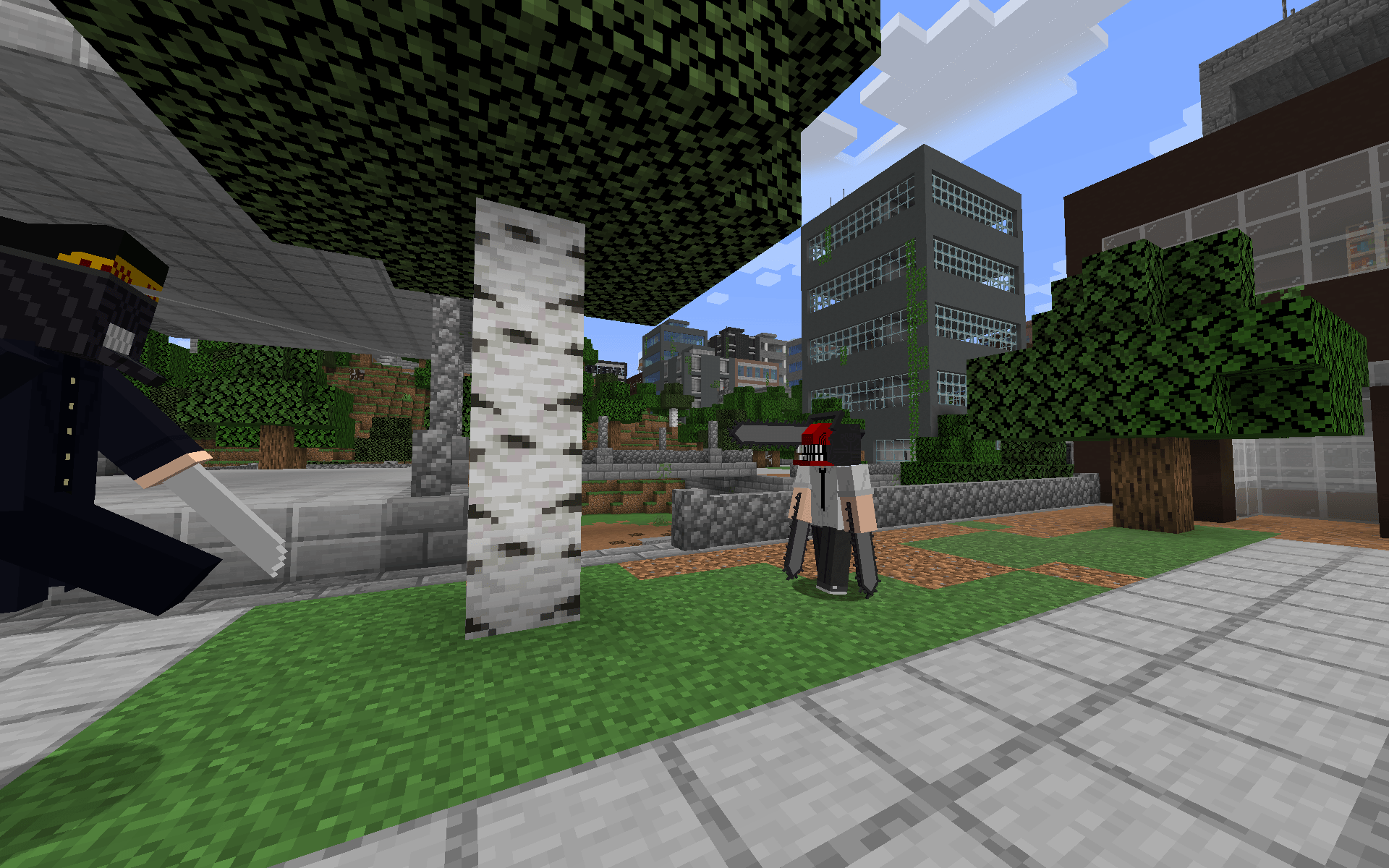 Катана против бензопилы Катана против бензопилы